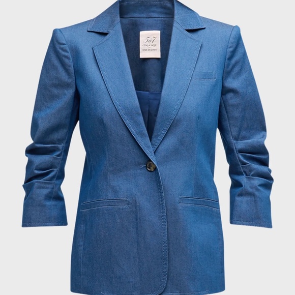 New with Tag Cinq à Sept Denim Khloe Blazer - Size 4 - Picture 2 of 13
